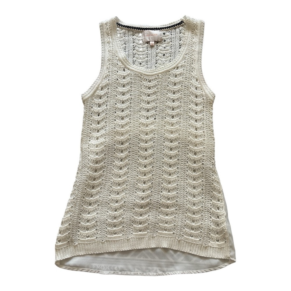 Skies Are Blue Cream Knit Top